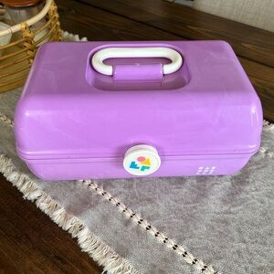 Caboodle Vintage Purple Storage Box with Handle, EUC, 90’s, makeup, cosmetics
